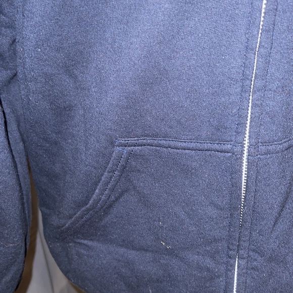 Gildan | Boys Dark Blue Long Sleeve Graphic Print Hoodie - Picture 6 of 8